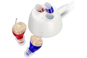 Hearing Aids for Adults, Rechargeable ITE Hearing Aids Amplifier for Seniors, 30H Working Time Anti-Howling Technology Noise 