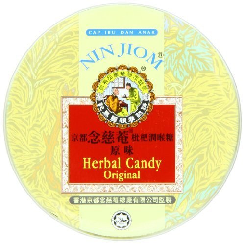Nin Jiom - Herbal Candy - Original Flavor - Tin (60 G.) - 3 Tins by Nin Jiom
