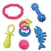MICHLEY Puppy Dog Chew Toys - 6 Pack Interactive Dog Teething Toys