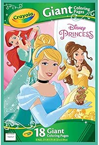 Download Amazon.com: Crayola Giant Coloring Pages - Disney Princess ...