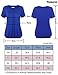 Nomorer Women's Little V Neck Short Sleeve Pleated Front Loose Fit Tops