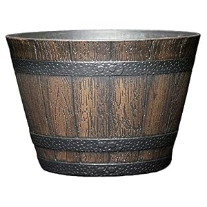 Classic-Home-and-Garden-S74D-037R-9-Whiskey-Barrel-9-Kentucky-Walnut