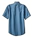 Joe's USA 6.5-Ounce Short Sleeve Denim Shirts in Sizes XS-6XL Faded Blue