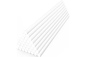 ENPOINT White Hot Glue Sticks Bulk, 36 Pack Mini Glue Sticks for Crafting DIY Art Gluing Project Car Dent Repair Sealing, 8" Long x 0.27" Dia
