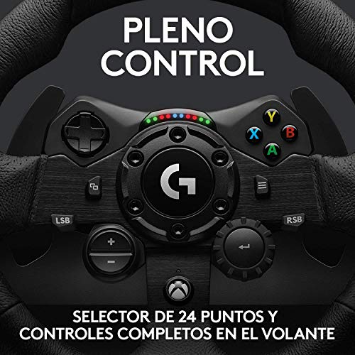 Volante-de-Carrera-y-Pedales-Logitech-G923-para-Xbox-One-y-PC-Enchufe-ingles-Tipo-G-Negro