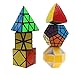 Dreampark Speed Cube Set, Pyramid, Megaminx, Oblique, Mastermorphix, Square-1 SQ1 and Magic Snake Yellow and White Twisty Toy Puzzles - Perfect Puzzle Box for Kids, Teens, and Adults Set of 6
