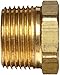 Anderson Metals-56110-0604 Brass Pipe Fitting, Hex Bushing, 3/8