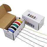 Striveday 30 AWG Flexible Silicone Wire Electric wire 30 gauge Coper Hook Up Wire 300V Cables electronic stranded wire cable electrics DIY BOX-1
