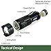 Small Pocket LED Tactical Flashlights - EcoGear FX E300 - 3 Light Modes, Adjustable Zoom, Water Resistant with Attached Belt Clip - Mini EDC Flashlight That Makes Great Gifts for Men