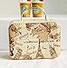 nanguawu 1/6 Barbie Blythe Size Map Doll Dollhouse Miniature Toy Trunk Box Suitcase Luggage Traveling Case