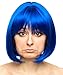 Costume Adventure Blue Bob Wig Costume Wig - One Size