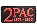 TUPAC 2PAC RIP Embroidered Logo Iron On Hip Hop Rap Patch Approx: 3.1