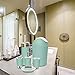 Bathroom Accessories Sets Complete, Update 6 Pieces Luxury Bathroom Ensemble Set Collection with Lotion Dispenser Toothbrush Holder Bathroom Tumblers Soap Dish Trash Can Toilet Brush (Mint Green 2)