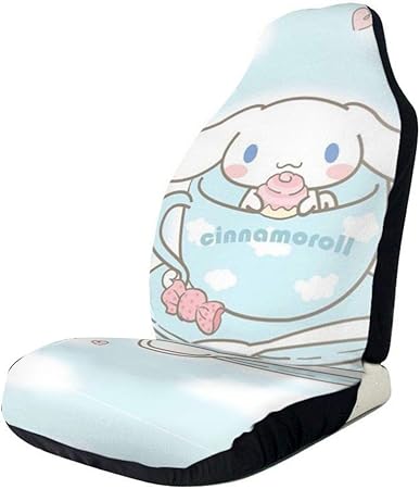 Amazon カーシートカバー シナモロール Cinnamoroll レザー 防水 普通車用 軽 自動車 フロント カー用品 前席 送風 合成皮革 汎用 丸洗いできる カー用品 100 通気性 座布団 車 バイク 車 バイク