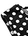 BAISHENGGT Sleeveless Tunic, Womens Layered Scoop Neck Flare Hem Soft Pleat Back Blouse Loose Leggings Tank Tops Polka Dots XXL