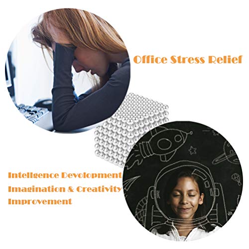 Greenroledulfcc Magnetic Sculpture Toy, 5MM 512 Pieces Magical Balls Desk Toys for Intelligence Development, Office Stress Relief
