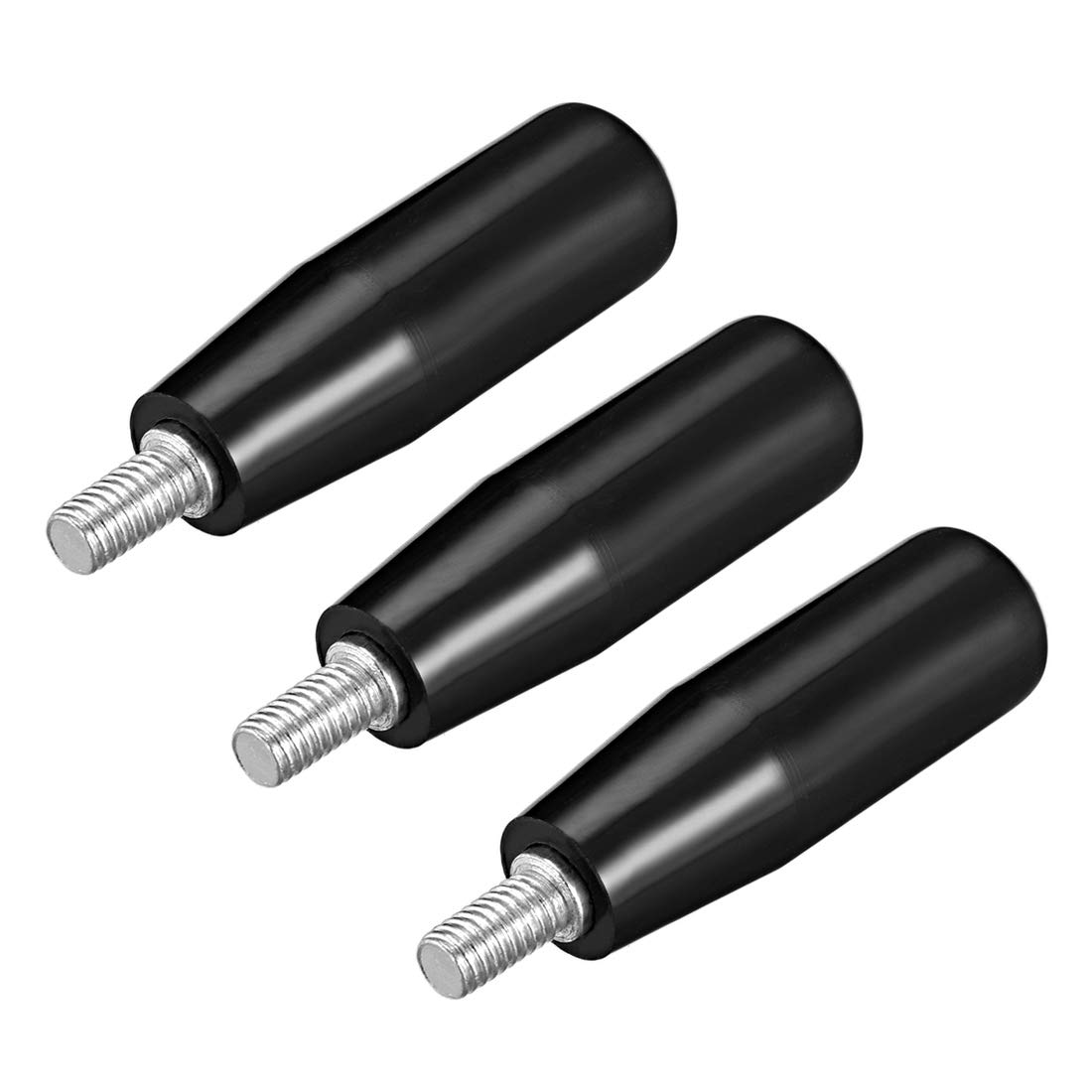sourcing map 3 Pcs Revolving Handwheel Machine Handle M6 Male Threaded Stem