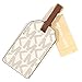 Michael Kors Jet Set Travel Luggage Tag Signature MK Vanilla