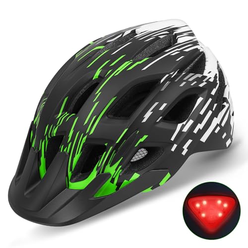 Fahrradhelm Erwachsene mit Licht, 21 Belüftung Fahrradhelm Damen 57-61cm