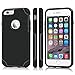 Badalink iPhone 6 6s Case 2 in 1 Soft TPU and Hard PC Shock Absorption Drop Protection Anti-Slip Protective Case Cover for iPhone 6 6s(4.7 inch) Black