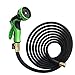 50Ft Expandable Garden Hose, Extra Strength 3750D Fabric, Triple Latex Core, 3/4