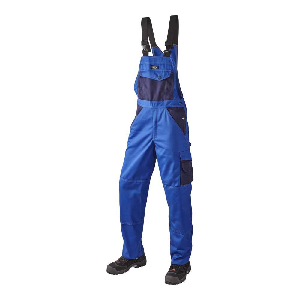 J.A.K. 920718B128 Series 9207 65% Polyester/35% Cotton Dungarees, Royal Blue/Navy, 70 L (50/35) Size