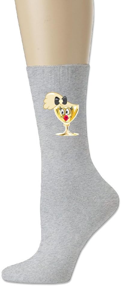 Free Champagne Glass Religion Cotton Socks Low-Cut Socks