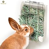 Rabbit Hay Feeder Rack --- Mess-Free Food Dispenser