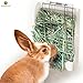 Rabbit Hay Feeder Rack --- Mess-Free Food Dispenser - Guarantees Clean and Dry Hay, Alfalfa and other Grasses - Also Ideal for Guinea Pigs, Chinchillas, Hamsters - Attaches to any cage Conveniently