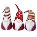 GMOEGEFT Swedish Christmas Gnome Plush, Scandinavian Santa Gnome Tomte, Table Ornaments, Holiday Decorations, 12 Inches, Set of 3 (H)