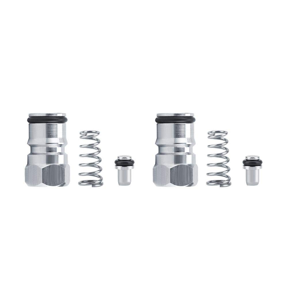 2pcs/ Set Stainless Steel Study Keg Ball Lock Post Poppet Tread Gas and Liquid Quick Disconnect Conversion Kit for Home Brewing 19/32 Threaded