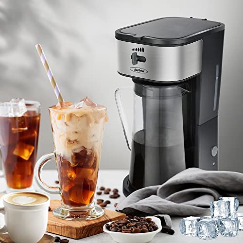 Sunvivi Iced Tea Maker and Iced Coffee Maker, 3in1 Coffee and Tea