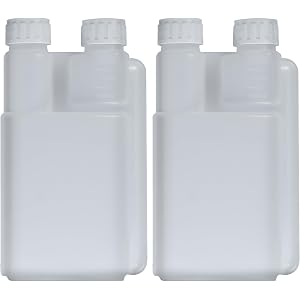 goduog 2 Pack Standard Squeeze Shot Bottle with 32oz Measuring Bottle 0.84oz(25ml) Shot Glass Chamber Dispenser for Bars and