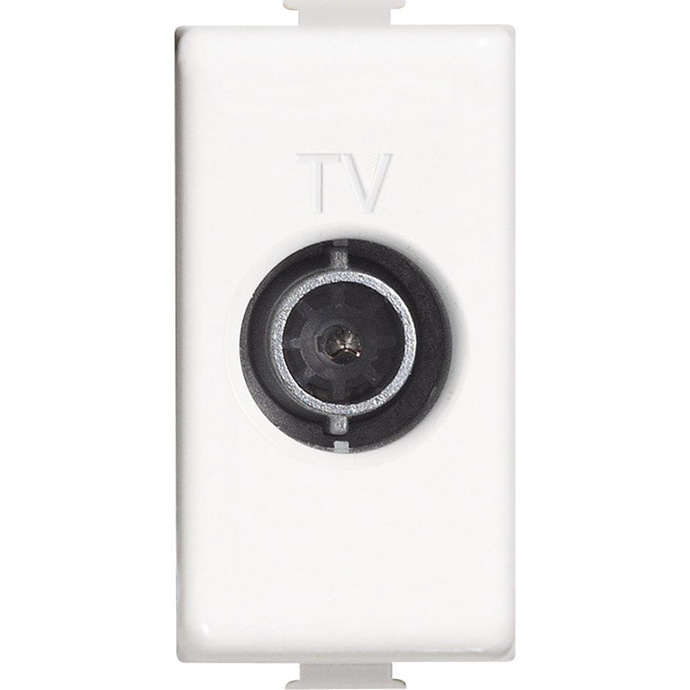 BTicino am5202p14 Matix TV Socket Loop, 14 dB, white, 1 m