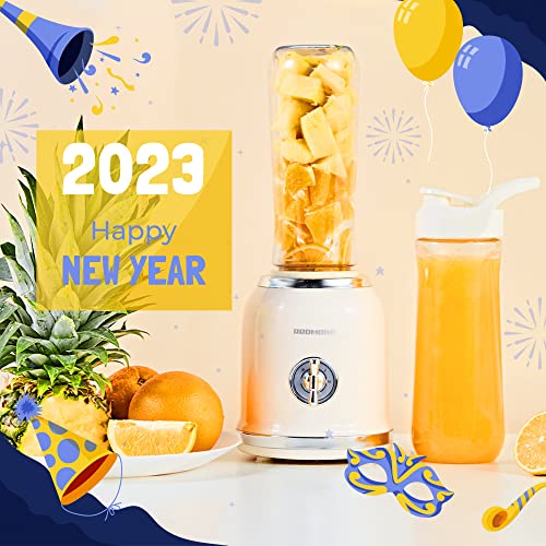 Personal Blender, REDMOND Powerful Smoothie Blender with 2 Portable