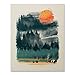 Wilderness Print/Camping Hiking Print/Great Outdoors Print/Wilderness Lover Wall Art/Forest Trees Bears Tent Nature Inspiration Home Decor/Unframed 18 x 24 Inch Poster
