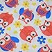 Baby Wet Bag Dry Bag Splice Cloth Diaper Wet Bags Waterproof Small Size with Zipper Snap Handle Pack of 2 (Monkey and Red Owls)