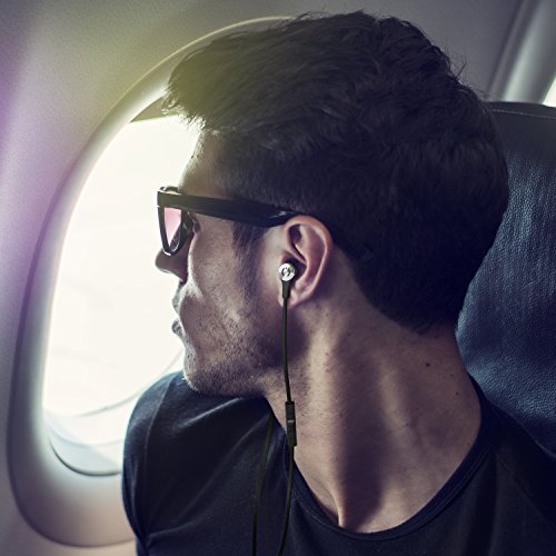 MuveAcoustics Drive MA-1000SB Wired in-Ear Headphones with Mic (Steel Black)