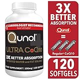 Qunol Ultra CoQ10, 300% Better Absorption, Patented Water and Fat Soluble