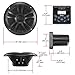 BOSS Audio Systems MCKGB450B.6 Weatherproof Marine Gauge Receiver and Speaker Package - IPX6 Receiver, 6.5 Inch Speakers, Bluetooth Audio, USB MP3, AM FM, NOAA Weather Band Tuner, No CD Player