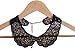 Joyci Korean Women's Lace Detachable Half Shirt Blouse False Fake Doll Collar (Lace C), Black, OS