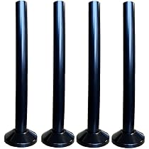 Lokatall Black Radiator Pipes & Shroud Kits, 4 Pairs Plastic ...