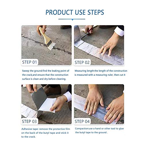 LAVILI Duct Tape White Tape Sealing Tape Rv Roof Sealant Butyl Tape Mending Tape Caulking Tape Roof Tape Cohesive Tape 200"Length x 2" Width, White (Pack of 1)