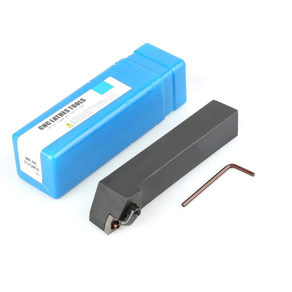 Elprico Lathe Turning Tool, 1pc Tungsten Steel CNC Lathe Machine Cutting Turning Tool Holder 95 Degree Machine Accessory with 2 Wrench