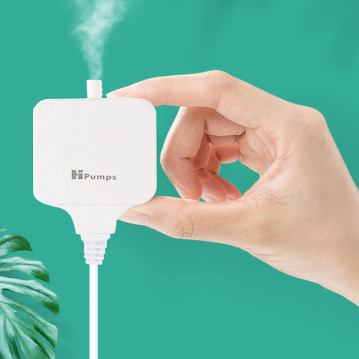 JRECHIO Aquarium Air Pump, 1.5W Silent Design Air Pump for Fish Tank, Silent Pump Suitable for Small Aquarium/Tank, Oxygen Pump with Air Stone