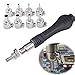 8pcs Stainless Steel Heat Resisting Nozzles for 850 852D 898 858 Hot Air Gun Soldering Station Nozzle Tips Tool