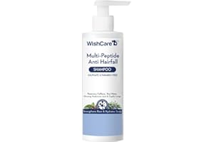 WishCare Multi Peptide Anti Hairfall Shampoo - Rice Water, Rosemary, Capilia Longa, Hyaluronic Acid & Caffeine 250ml