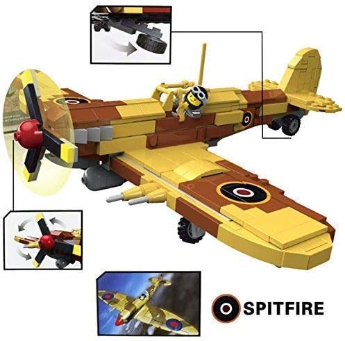 Ingenious Toys® WW2 Spitfire British fighter airplane / 476pcs construction set #B3044