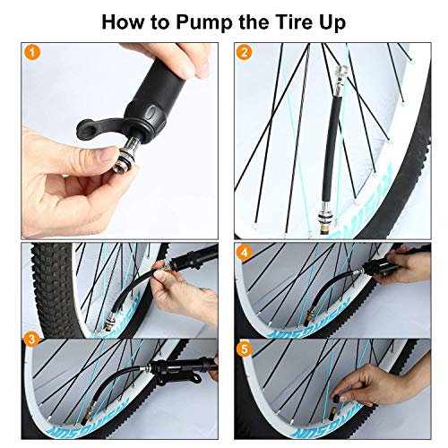 Yaesport Bike Repair Tool, Multifunction Bicycle Mechanic Fix Tools with Mini Pump, Tire Tube Patches, Tire Levers and Handy Bag, Practical Cycling Fix Tool Kit for Road Bike Maintenance,Bicycle Pump - Thumbnail 5