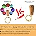 7 Color Flashing Wine Bottle Lights, M.C.Works Premium String Lights, 16 LEDs Battery Operated Cork Stopper Light for Bottles DIY Mood Lights Decor, 55 In.(Pack of 6)